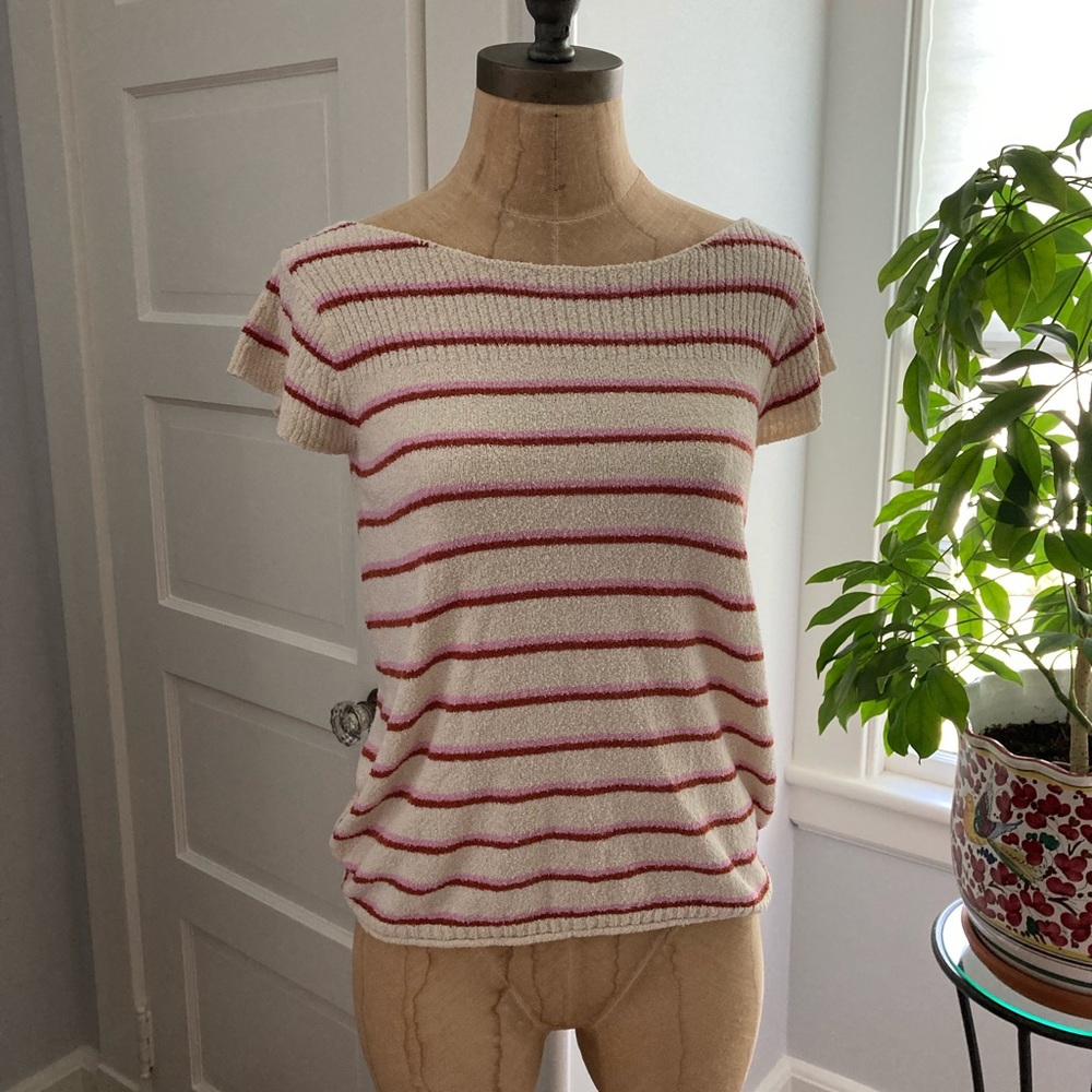 Madewell knit wide neck shirt